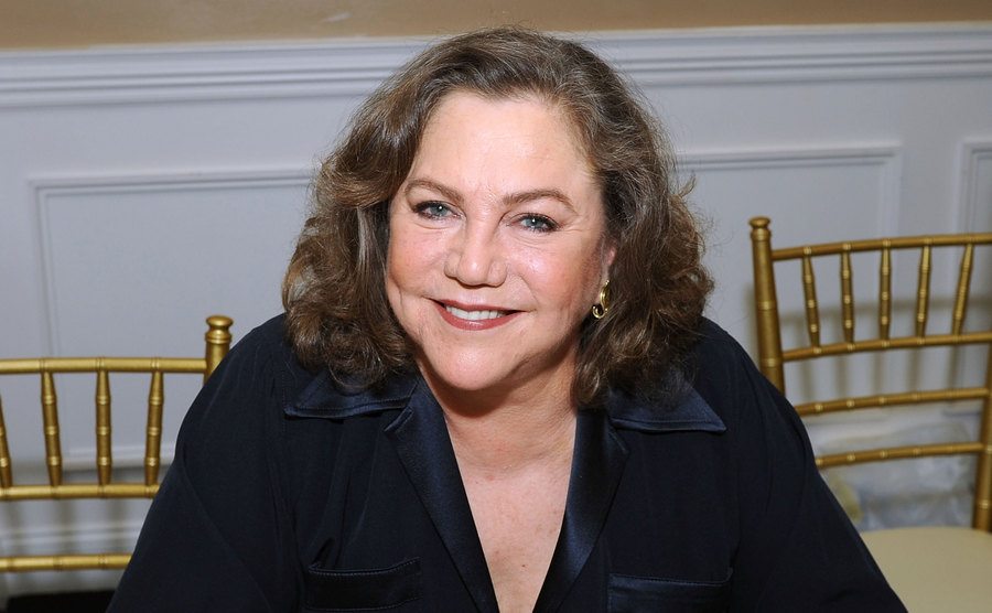 A portrait of Kathleen Turner during an event.