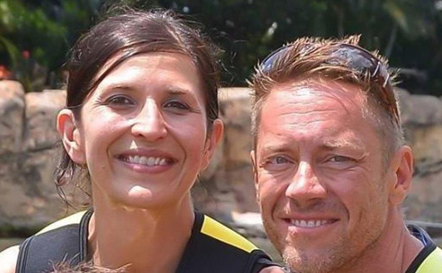 A photo of Shanti and Dave during vacation.