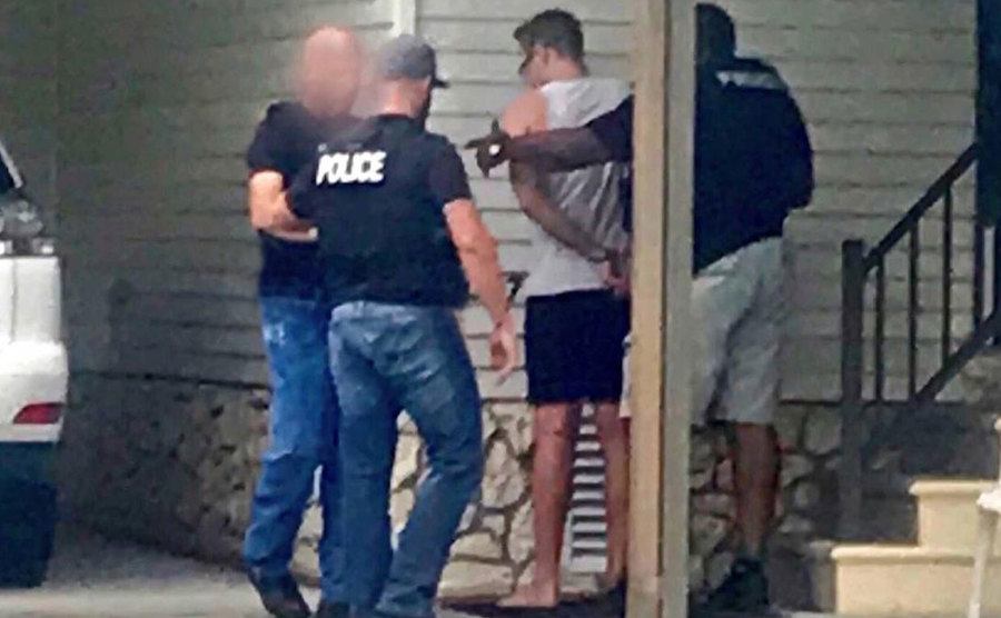 A photo from Dave’s arrest.