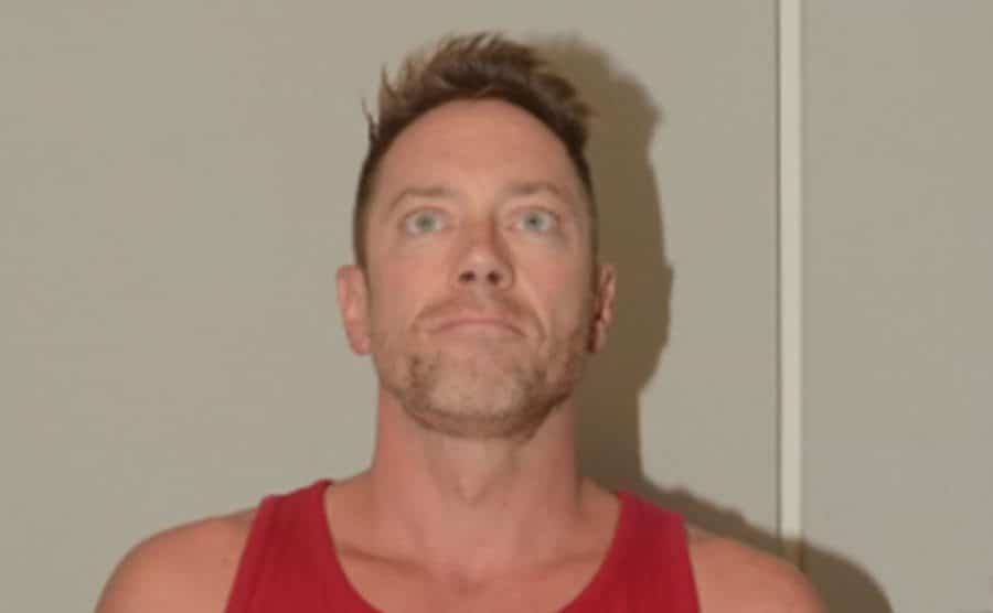 A picture of Dave for a criminal file.