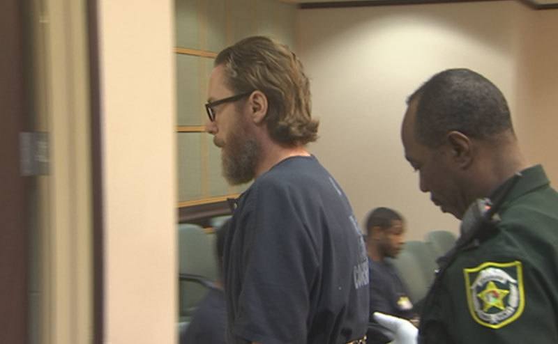 A photo from David’s trial.