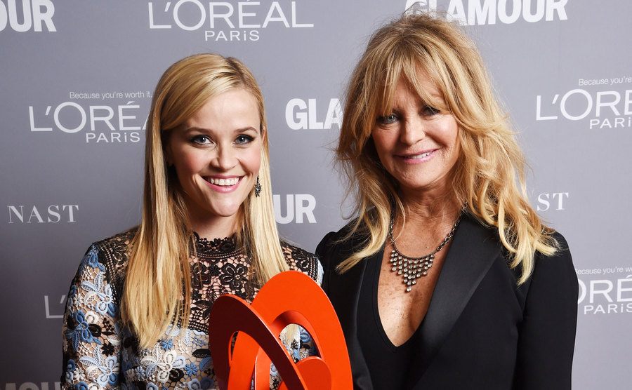 Reese Witherspoon and Goldie Hawn at the Glamour Women Of The Year Awards.