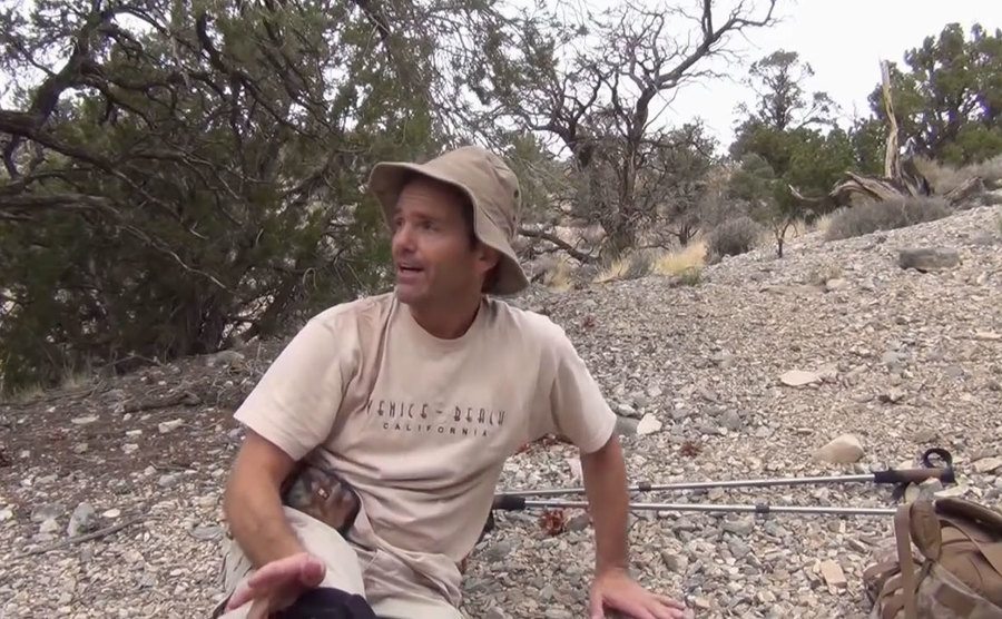 Kenny Veach on a hike.