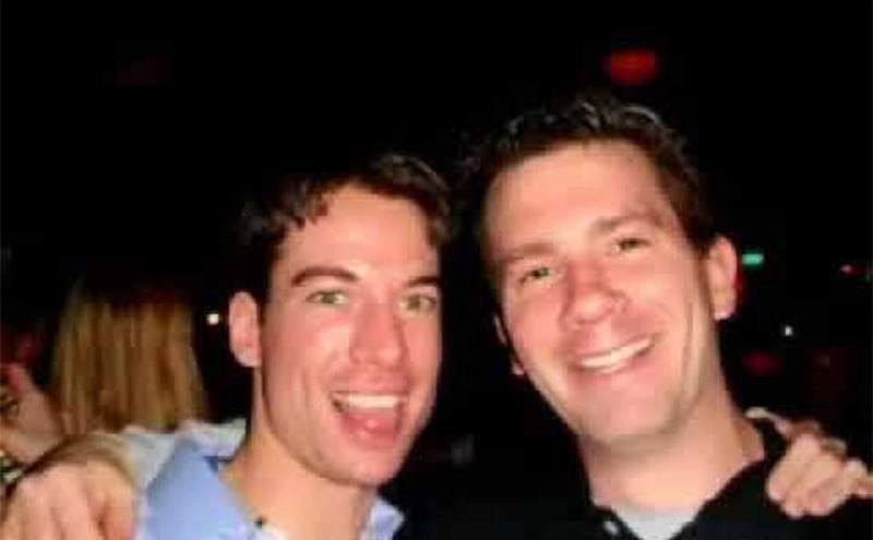 Brian Shaffer and Clint pose for a photo together.