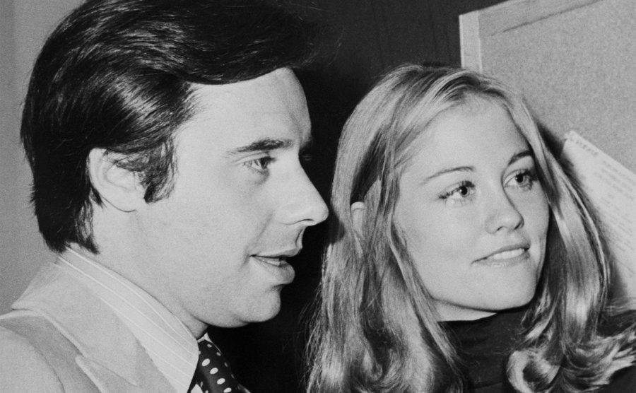 Peter Bogdanovich and Cybill Shepherd attend a premier