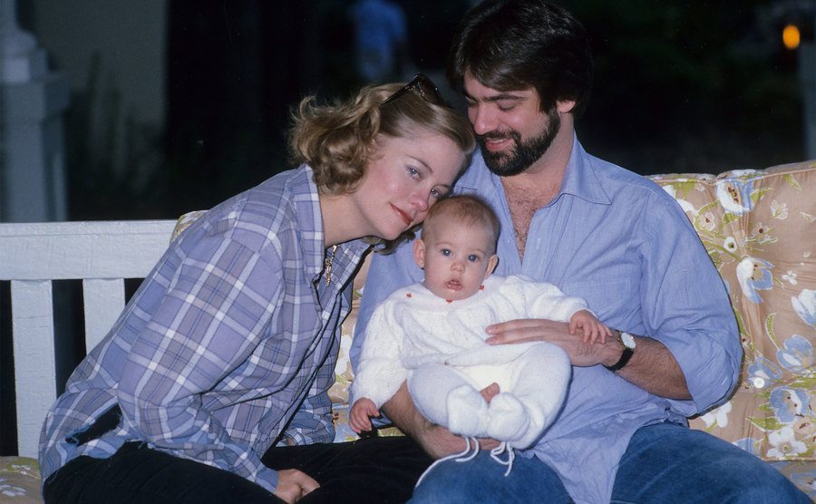 Cybill Shepherd, Clementine Ford, and David M. Ford pose for a portrait.
