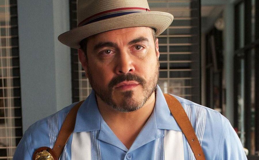 A still of David Zayas from the series.