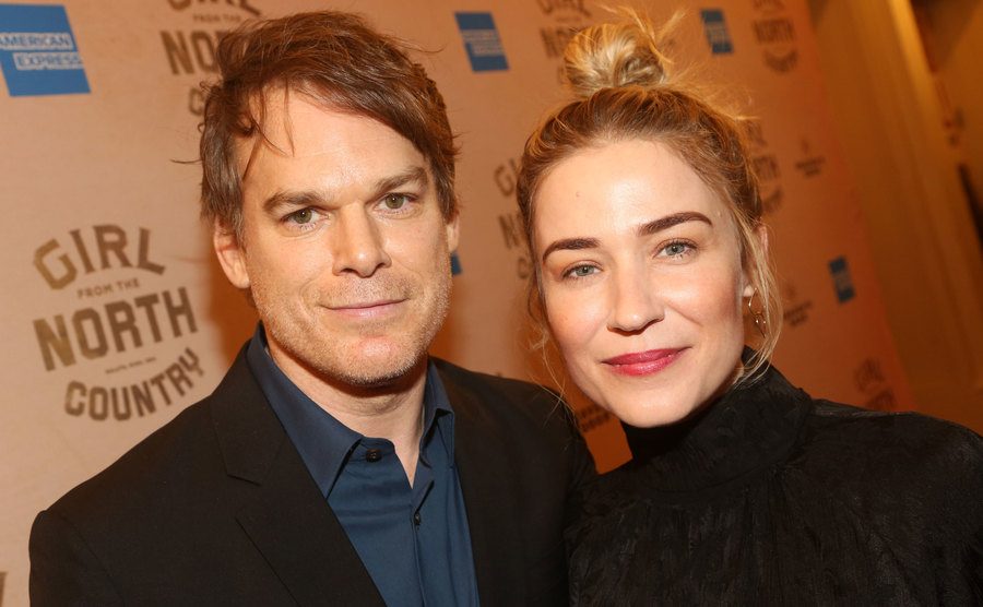 Michael C. Hall and Morgan Macgregor attend an event.