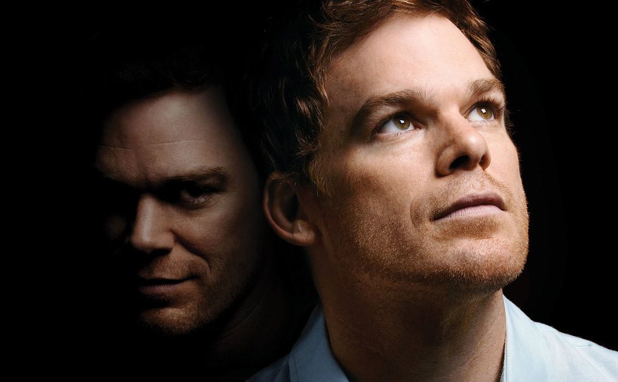 A portrait for the show of Dexter and his dark passenger.