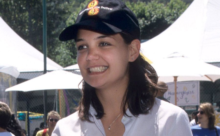 A portrait of Katie Holmes.