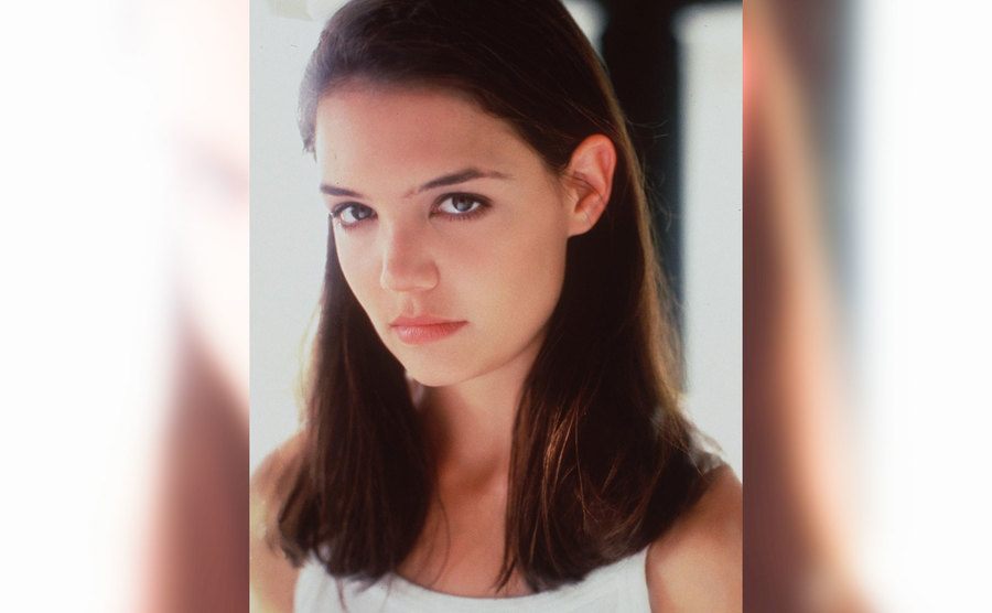 A publicity portrait of Katie Holmes for Dawson’s Creek.
