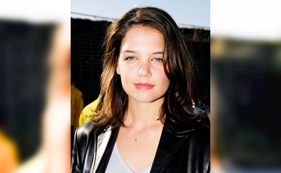 Katie Holmes attends an event.