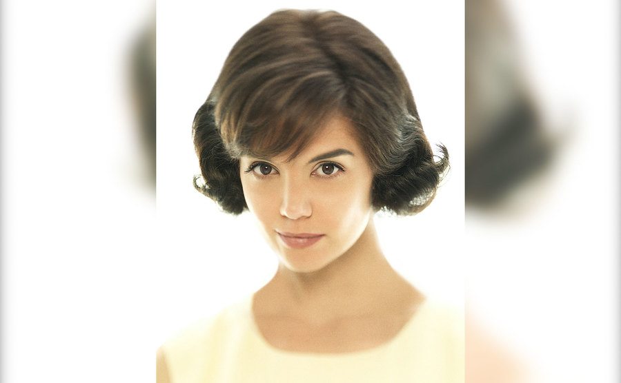 Katie Holmes as Jackie Kennedy.