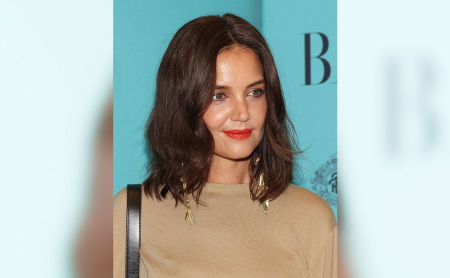 Katie Holmes attends an event.