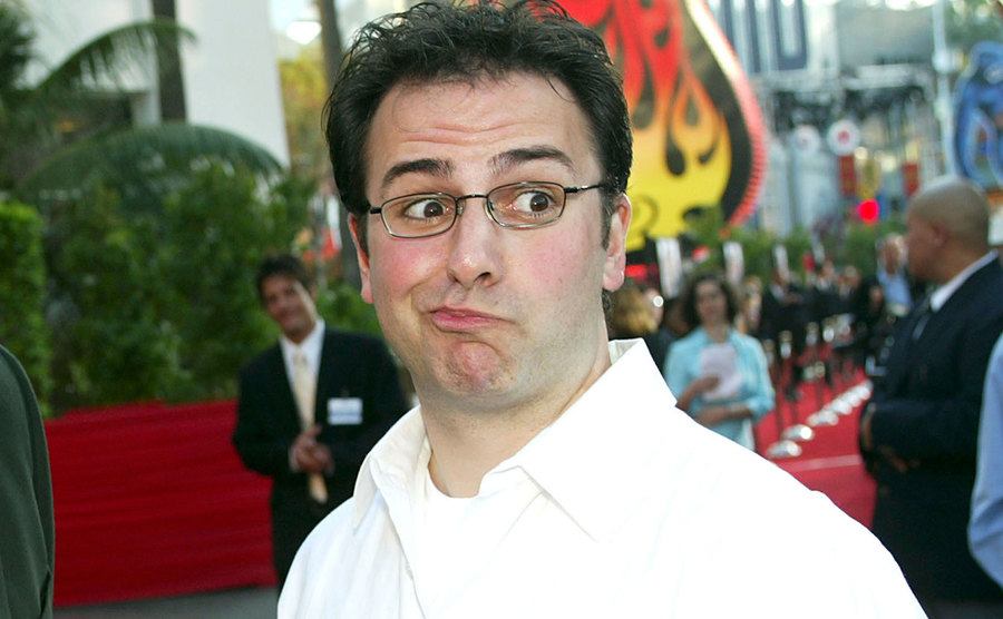 Adam Herz arrives at an event.
