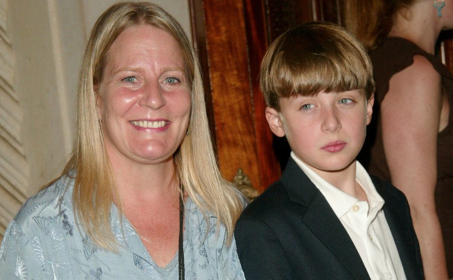 Patricia and Rory Culkin attend an event.