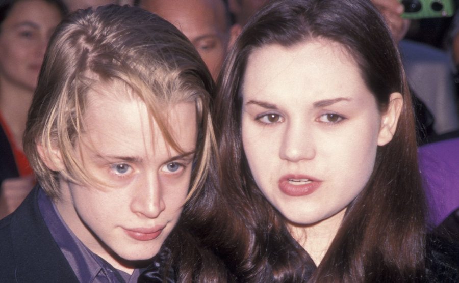 Culkin and Rachel Miner attend an event.