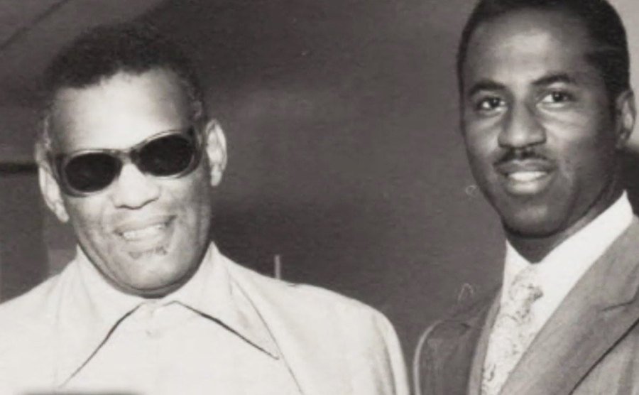 A portrait of Ray Charles and Don Bohana.