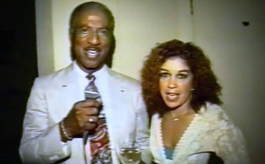 A picture of Don and Dee Dee celebrating at home.