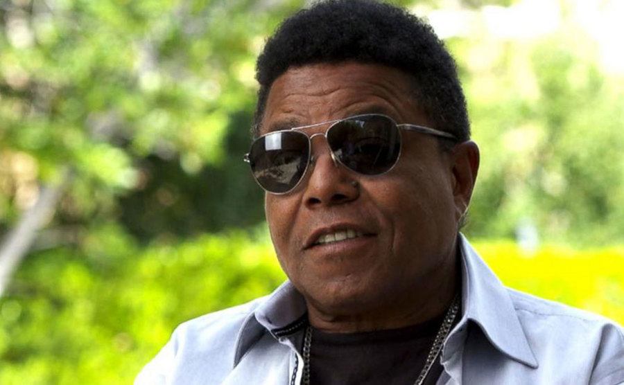 Tito Jackson speaks during an interview.