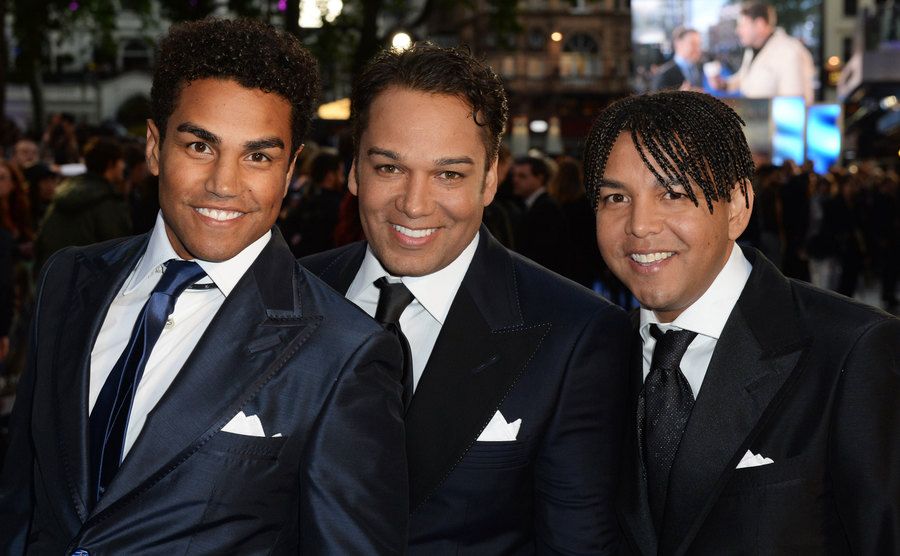 Taryll Jackson, TJ Jackson, and Taj Jackson attend an event.