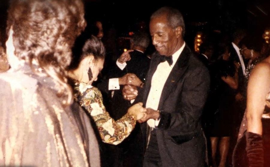 A photo of Don during a ball dance.