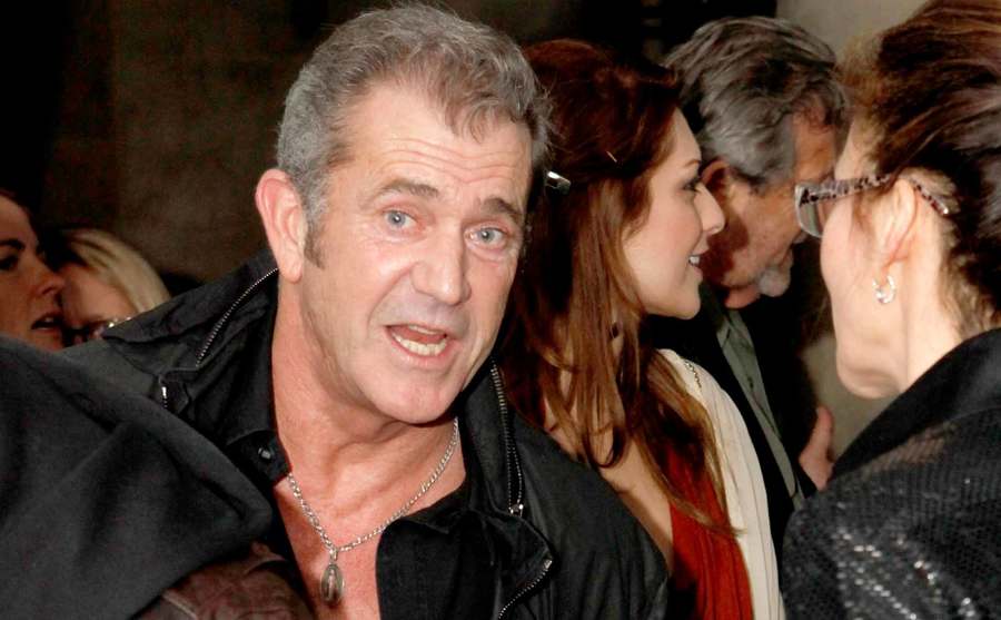 A picture of Mel Gibson during an event.