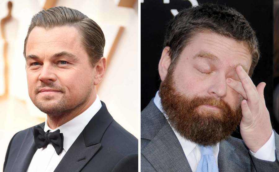 Leonardo DiCaprio attends an event / Zach Galifianakis attends an event.