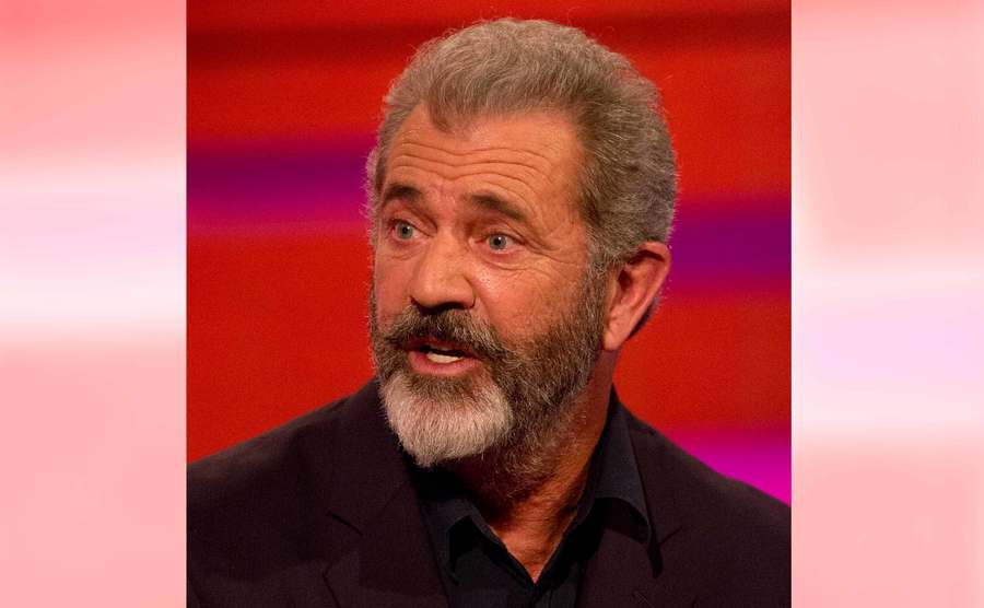 Mel Gibson speaks on television.