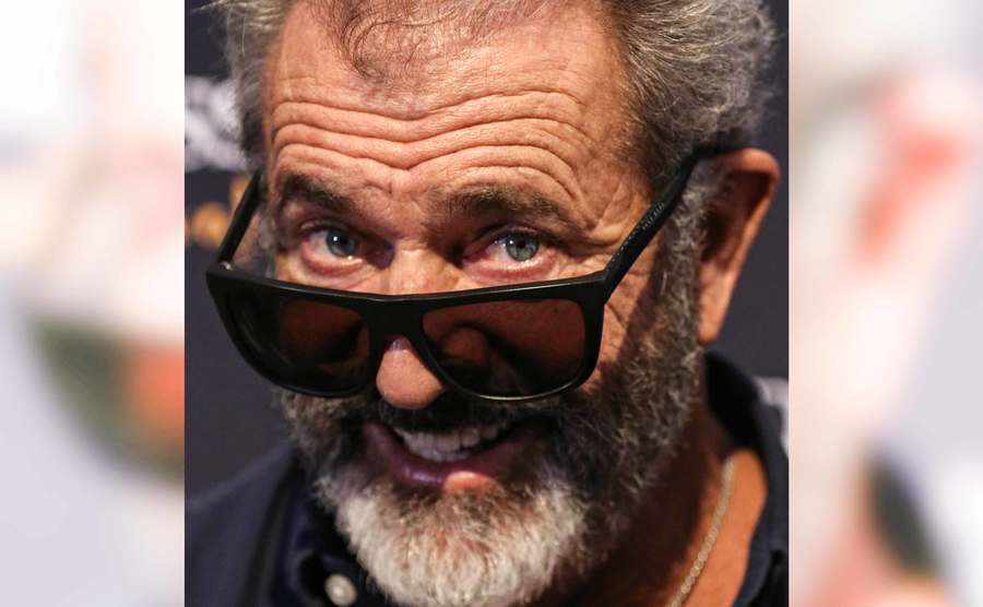A portrait of Mel Gibson.