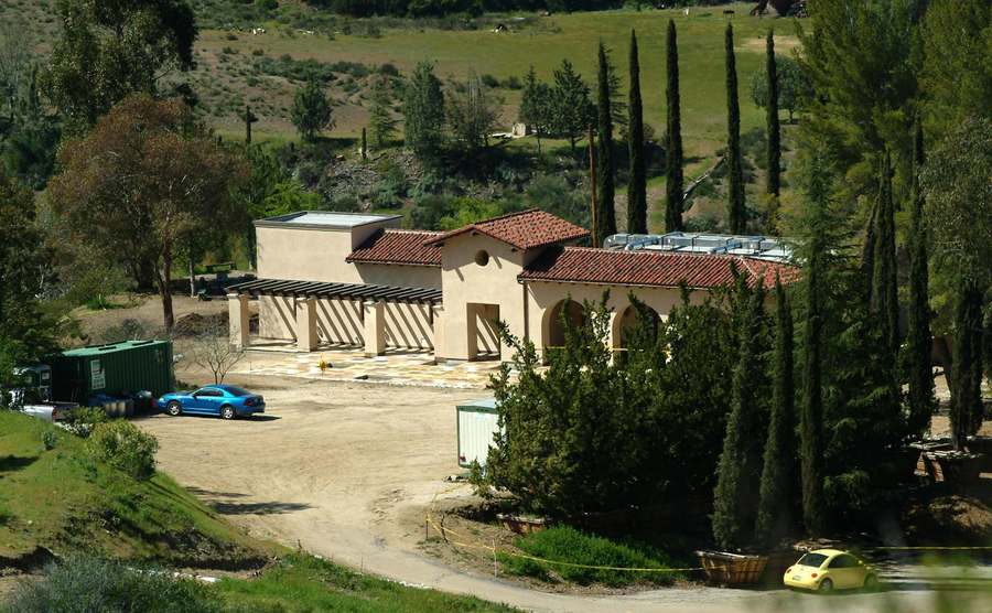 An exterior shot of Mel Gibson’s church.