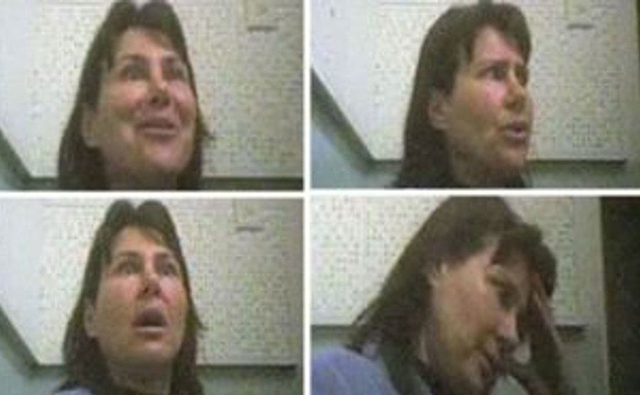 Various reactions Stephanie had during the interrogation.