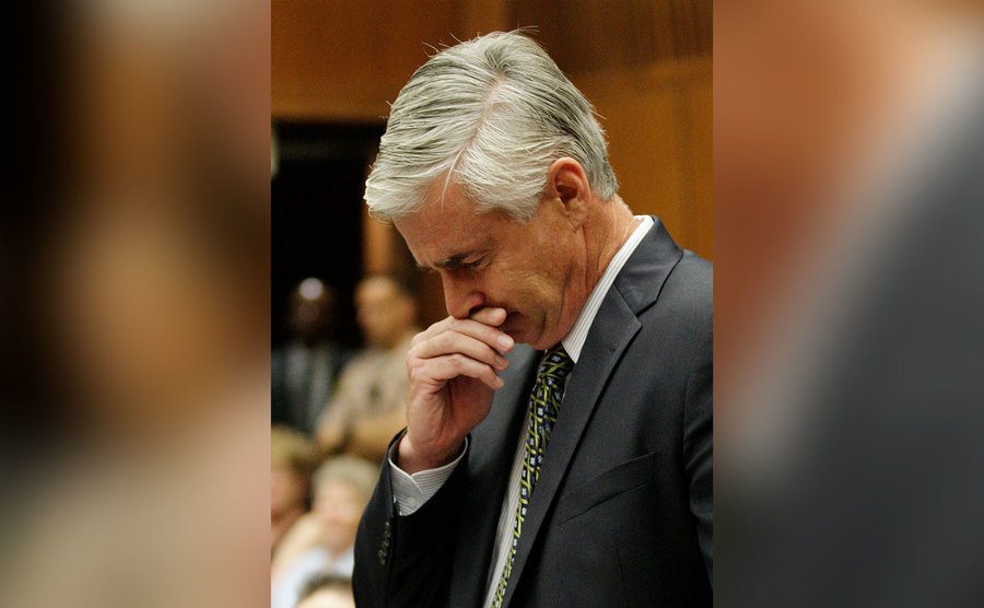 John Rutten gives his victim impact statement during the trial.