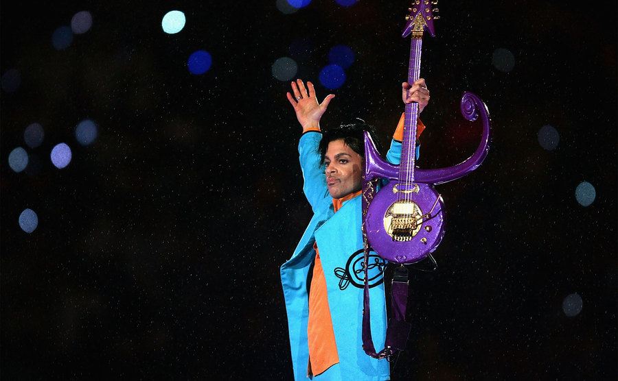 Prince performs during the