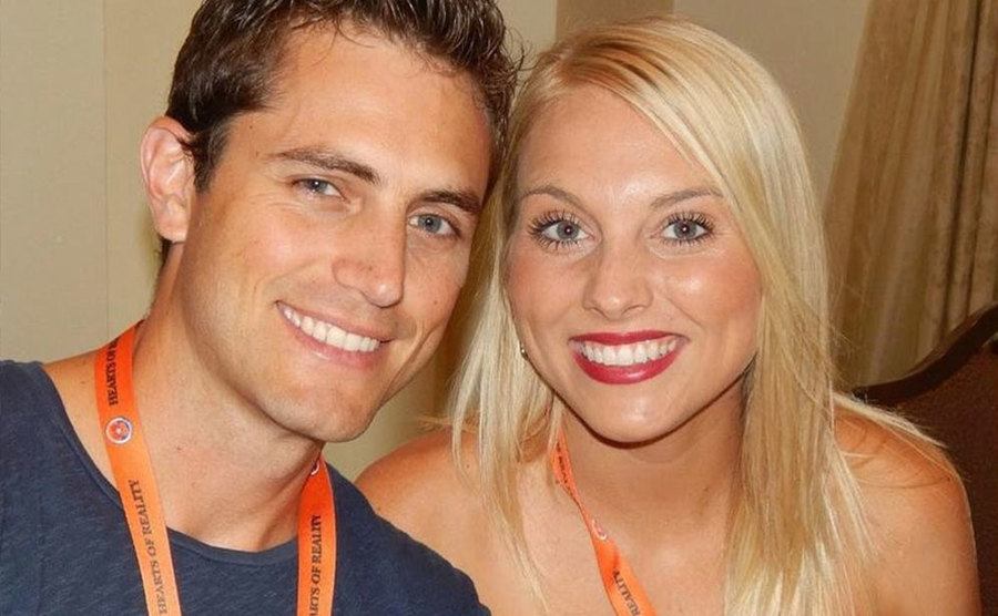 Erik and Jamie take a photo together.