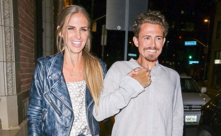 A photo of Sierra and Joe during a night out.
