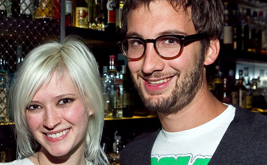 A photo of Courtney and Stephen during an event.