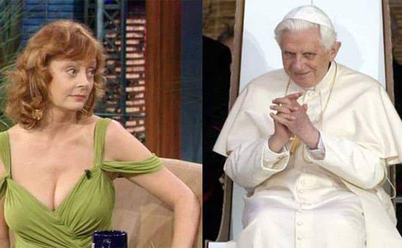 Susan Sarandon / Pope Benedict XVI