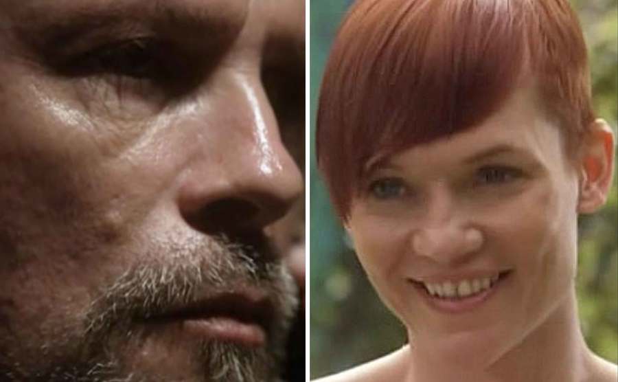 Stills from the episode of Robert Burke and Juliet Monroe.
