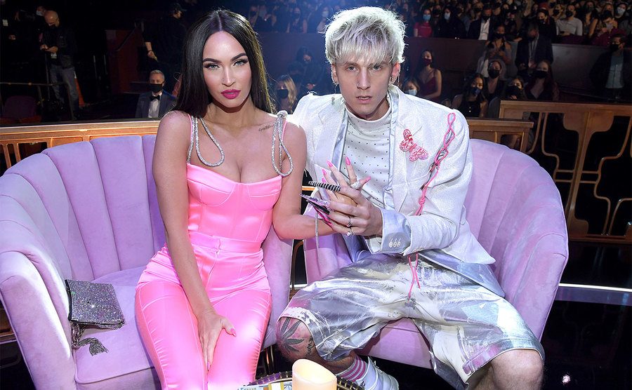 Megan Fox and Machine Gun Kelly attend the 2021 iHeartRadio Music Awards.