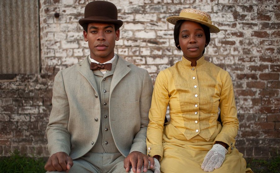 Aaron Pierre and Thuso Mbedu in a still from the show.