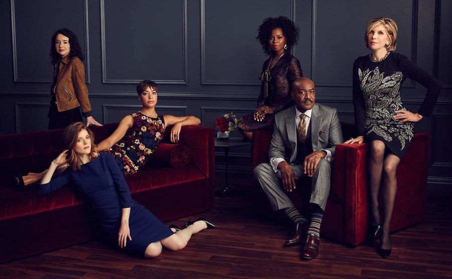 The cast of The Good Fight pose for a promo shot.