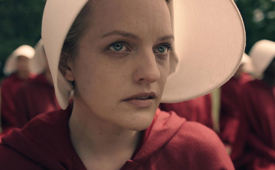 Elisabeth Moss in a still from the show.
