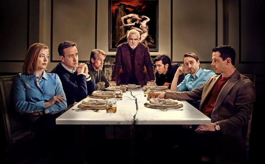 A promo shot of the cast of Succession.
