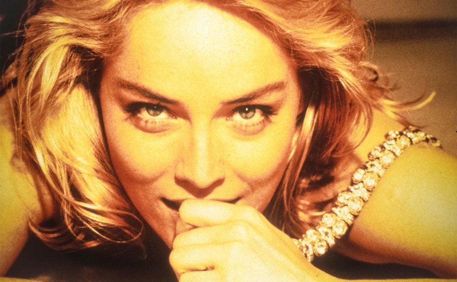 Sharon Stone, as Catherine Tramell, in Basic Instinct .