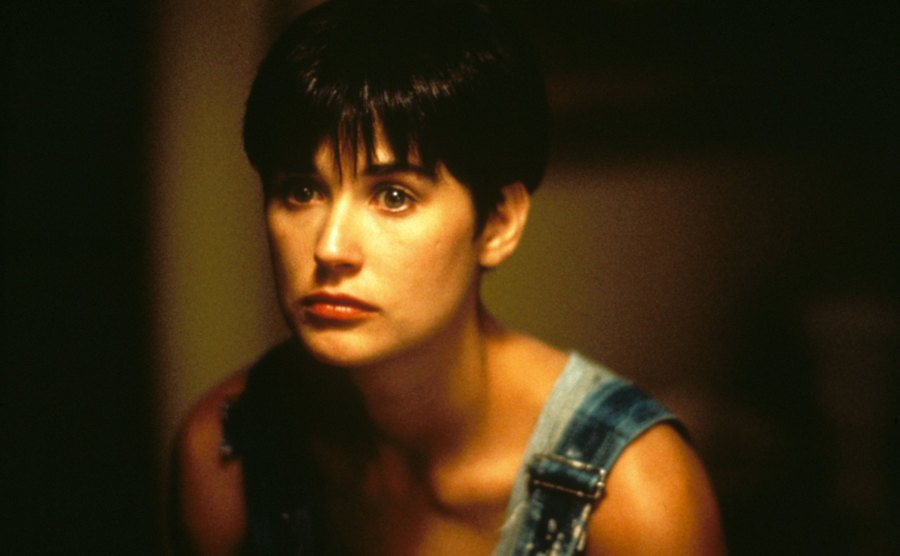 Demi Moore, as Molly Jensen, in a still from Ghost.