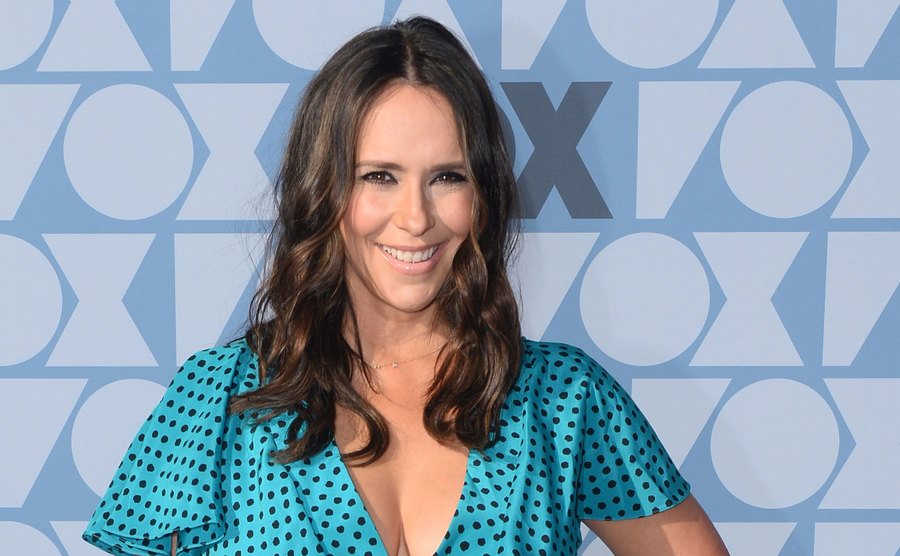 Jennifer Love Hewitt arrives at a FOX event.