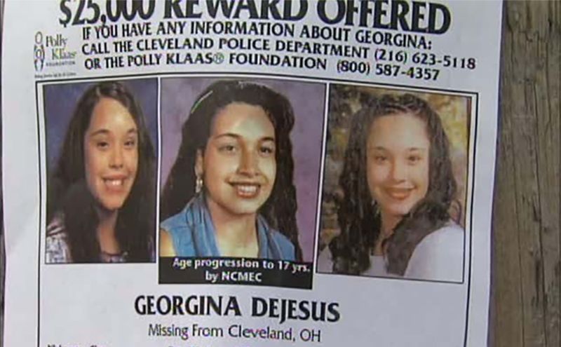 Missing person flyer for Gina DeJesus.