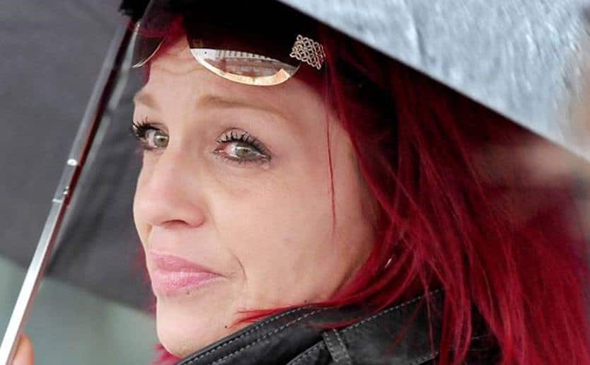 Rori’s mom cries outside court.