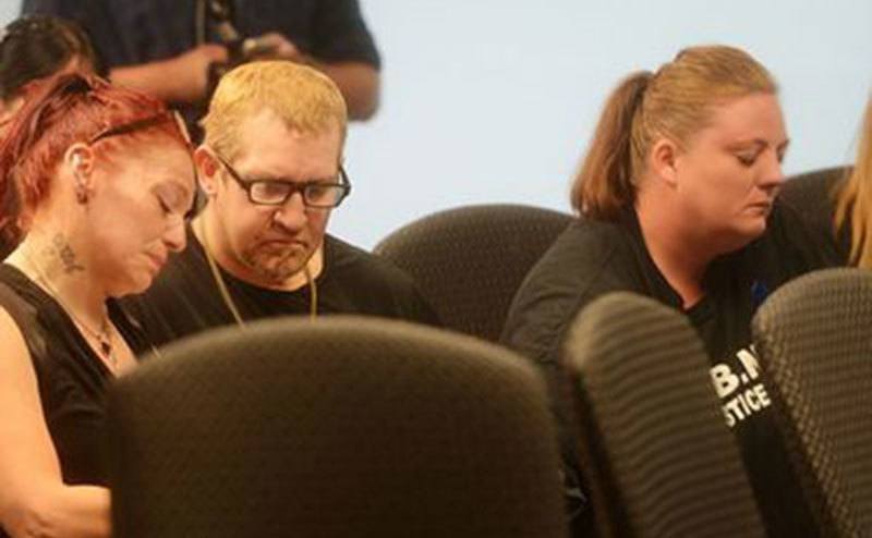 An image from Rori’s family inside the courthouse.